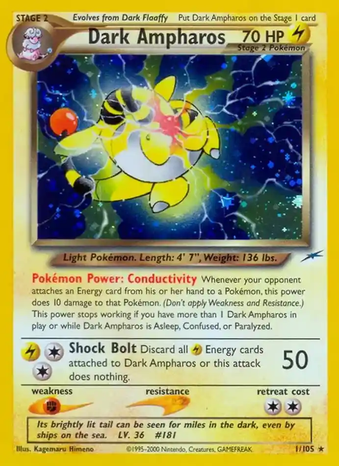 dark-ampharos-holo-rare-neo-destiny-001-105-pokemon-karti.webp Dark Ampharos - Holo Rare - Neo Destiny - 001/105 - Pokemon Kartı - Görsel 1