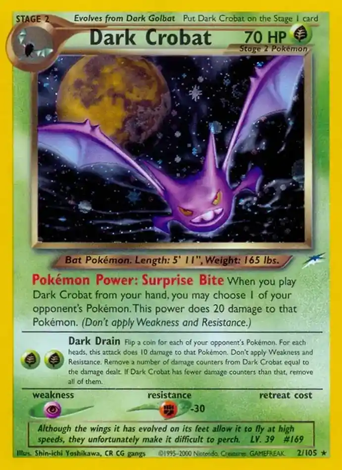dark-crobat-holo-rare-neo-destiny-002-105-pokemon-karti.webp Dark Crobat - Holo Rare - Neo Destiny - 002/105 - Pokemon Kartı - Görsel 1