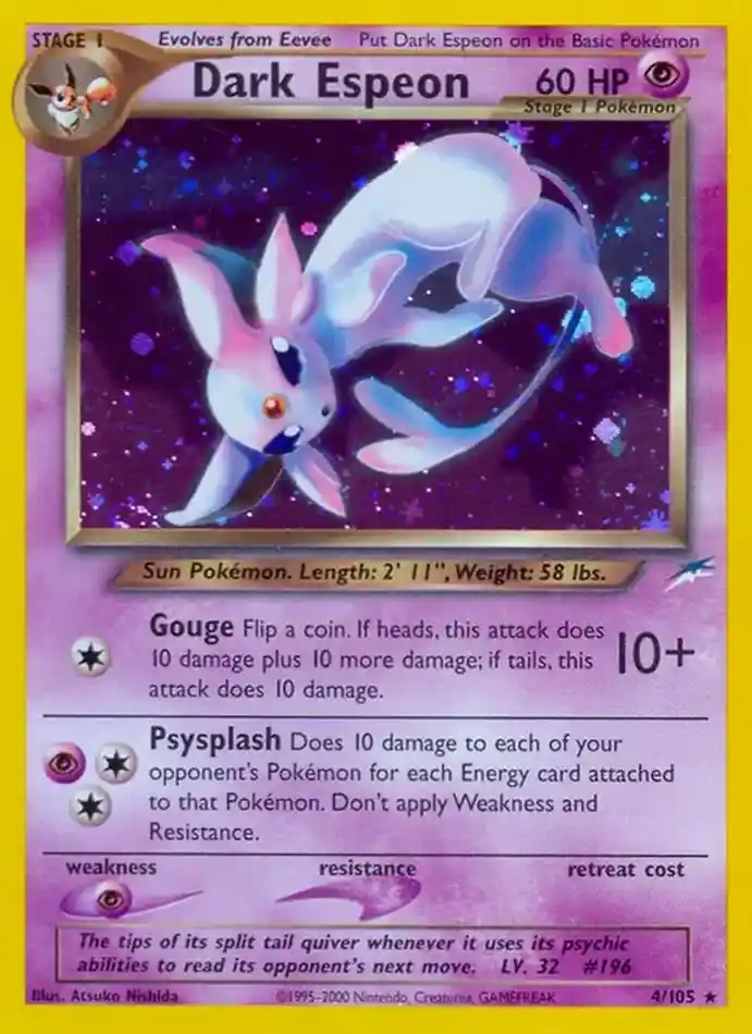 dark-espeon-holo-rare-neo-destiny-004-105-pokemon-karti.webp Dark Espeon - Holo Rare - Neo Destiny - 004/105 - Pokemon Kartı - Görsel 1