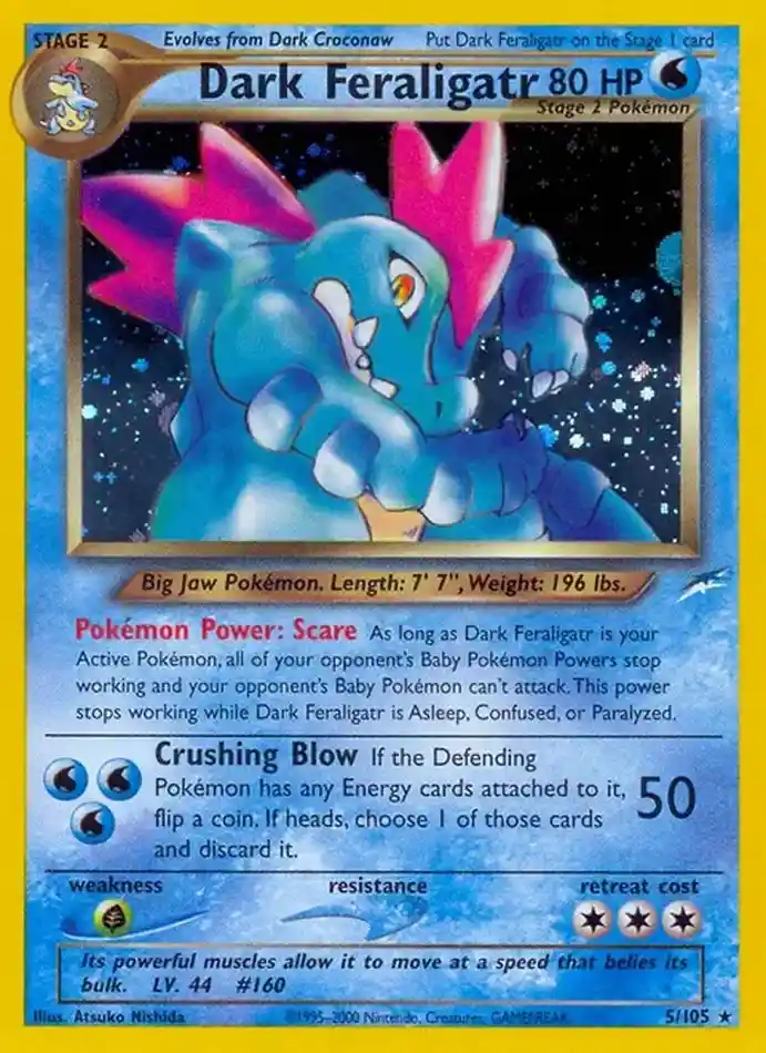 dark-feraligatr-holo-rare-neo-destiny-005-105-pokemon-karti.webp Dark Feraligatr - Holo Rare - Neo Destiny - 005/105 - Pokemon Kartı - Görsel 1