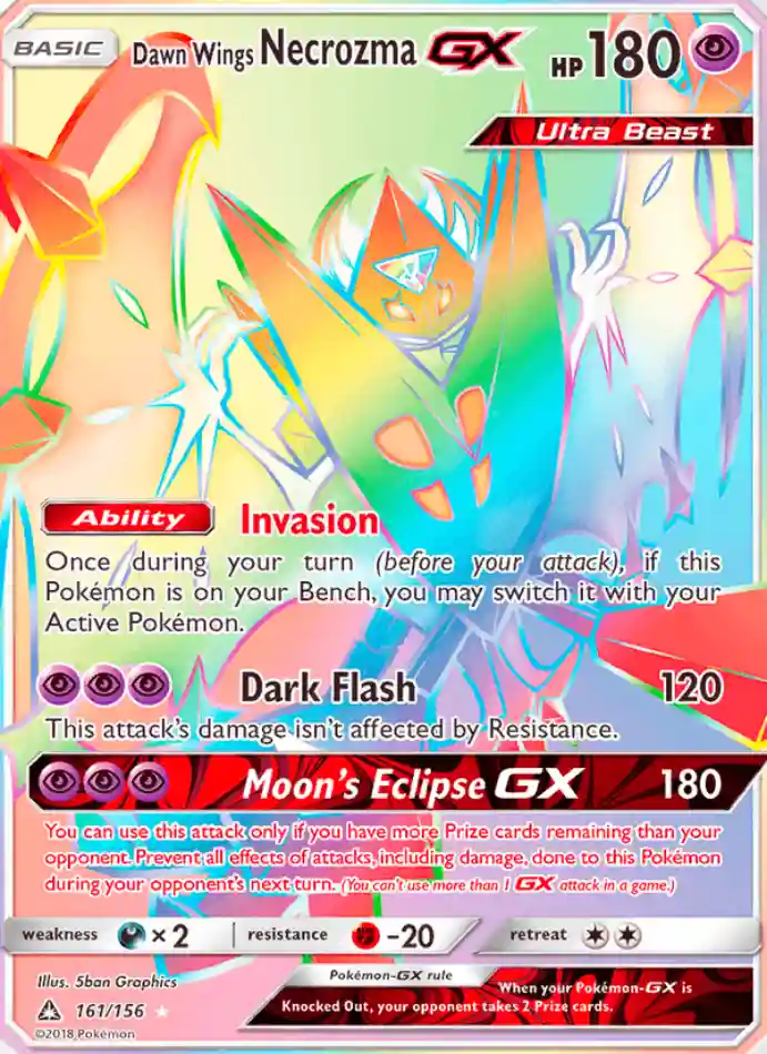 dawn-wings-necrozma-gx-secret-rare-ultra-prism-161-156-pokemon-karti.webp Dawn Wings Necrozma GX - Secret Rare - Ultra Prism - 161/156 - Pokemon Kartı - Görsel 1