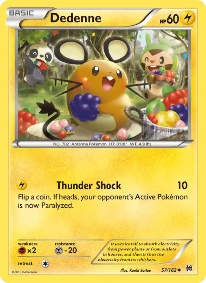dedenne-uncommon-breakthrough-057-162-pokemon-karti.webp Dedenne - Reverse Holo Uncommon - BREAKthrough - 057/162 - Pokemon Kartı - Görsel 1