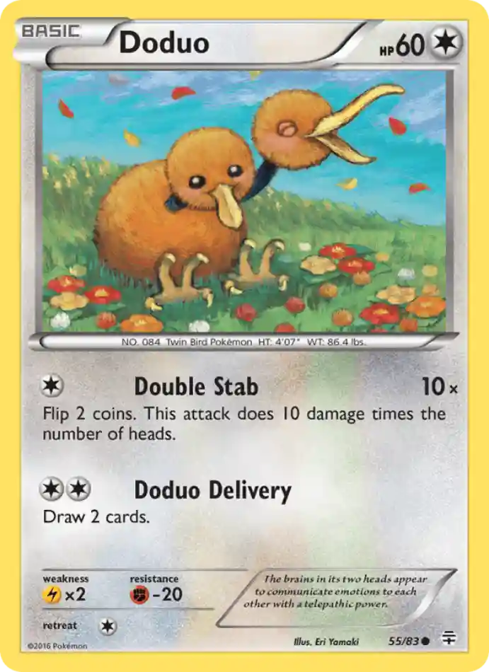 doduo-common-generations-055-83-pokemon-karti.webp Doduo - Common - Generations - 055/83 - Pokemon Kartı - Görsel 1