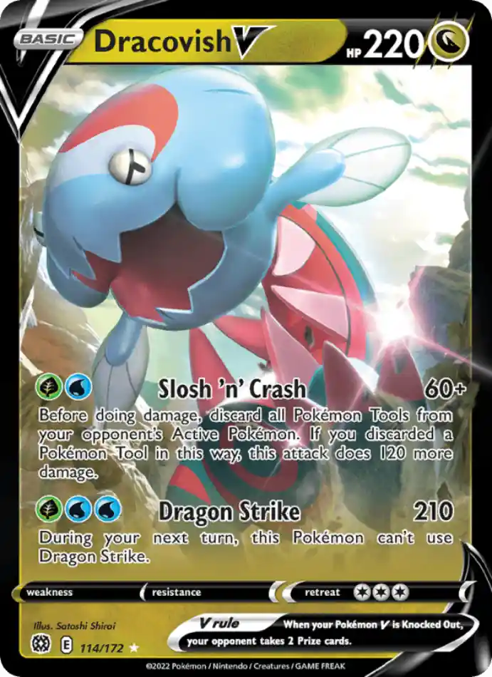 dracovish-v-holo-rare-v-brilliant-stars-114-172-pokemon-karti.webp Dracovish V - Holo Rare V - Brilliant Stars - 114/172 - Pokemon Kartı - Görsel 1