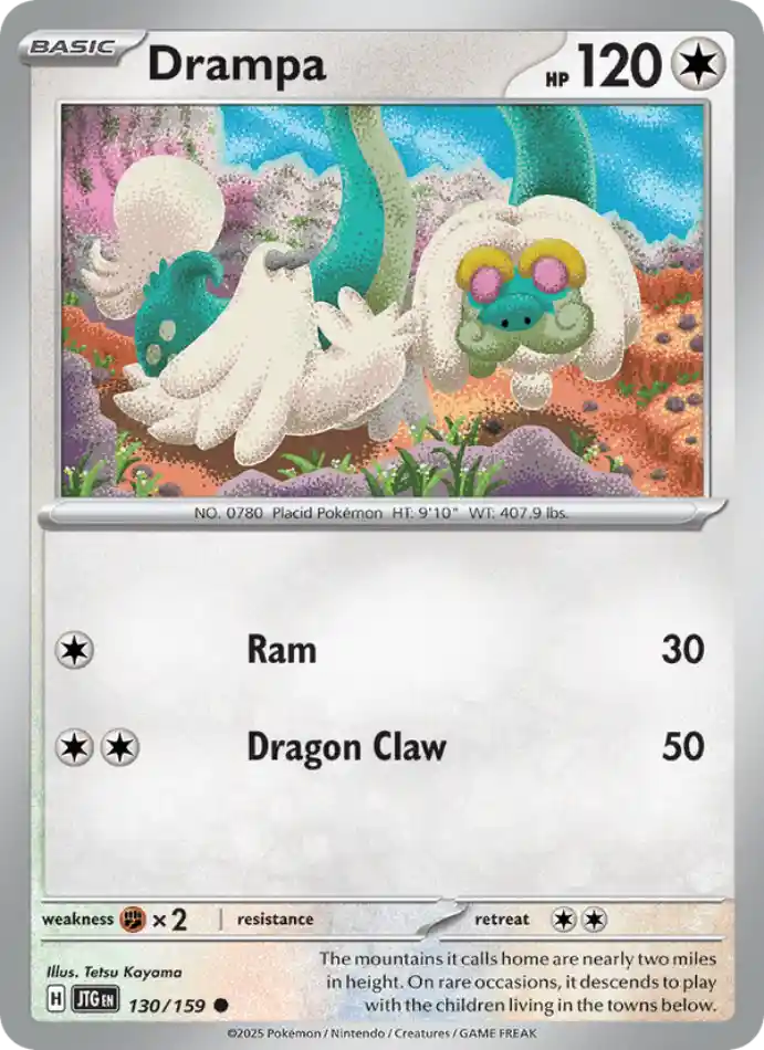 drampa-common-journey-together-130-159-pokemon-karti.webp Drampa - Reverse Holo Common - Journey Together - 130/159 - Pokemon Kartı - Görsel 1