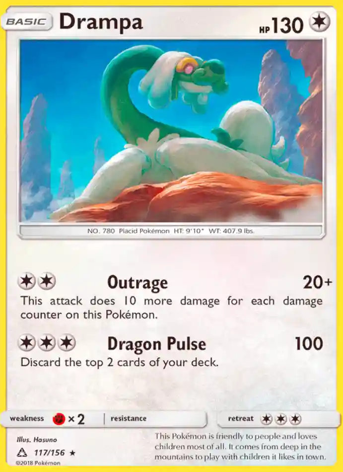 drampa-rare-ultra-prism-117-156-pokemon-karti.webp Drampa - Holo Rare - Ultra Prism - 117/156 - Pokemon Kartı - Görsel 1