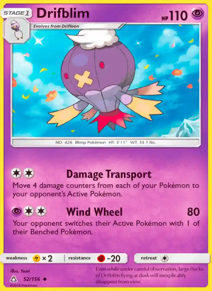 drifblim-uncommon-ultra-prism-052-156-pokemon-karti.webp Drifblim - Uncommon - Ultra Prism - 052/156 - Pokemon Kartı - Görsel 1