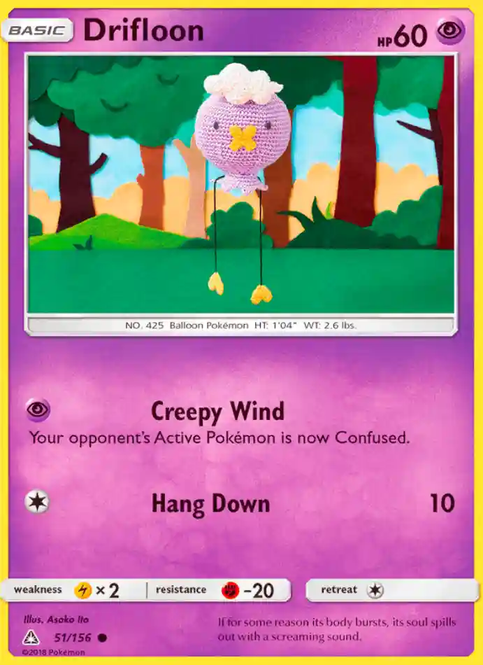 drifloon-common-ultra-prism-051-156-pokemon-karti.webp Drifloon - Common - Ultra Prism - 051/156 - Pokemon Kartı - Görsel 1