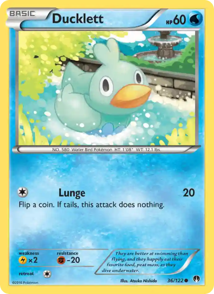 ducklett-common-breakpoint-036-122-pokemon-karti.webp Ducklett - Reverse Holo Common - BREAKpoint - 036/122 - Pokemon Kartı - Görsel 1