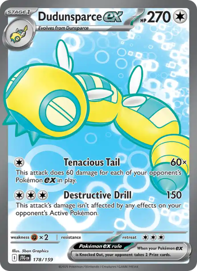 dudunsparce-ex-ultra-rare-journey-together-178-159-pokemon-karti.webp Dudunsparce ex - Ultra Rare - Journey Together - 178/159 - Pokemon Kartı - Görsel 1