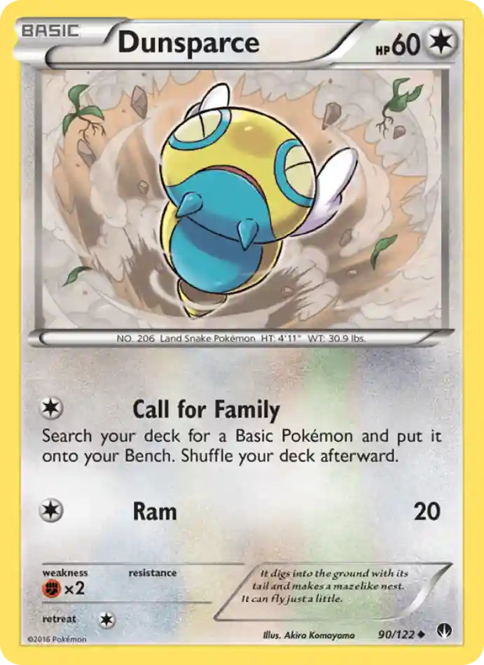 dunsparce-uncommon-breakpoint-090-122-pokemon-karti.webp Dunsparce - Reverse Holo Uncommon - BREAKpoint - 090/122 - Pokemon Kartı - Görsel 1