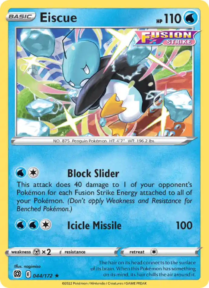 eiscue-rare-brilliant-stars-044-172-pokemon-karti.webp Eiscue - Reverse Holo Rare - Brilliant Stars - 044/172 - Pokemon Kartı - Görsel 1