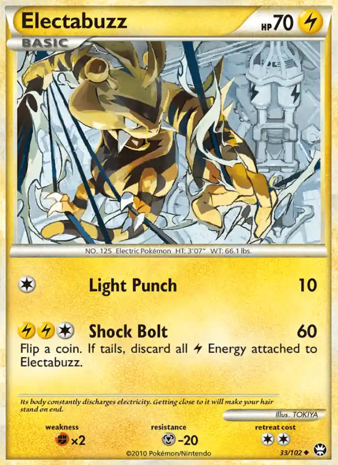 electabuzz-uncommon-triumphant-033-102-pokemon-karti.webp Electabuzz - Reverse Holo Uncommon - Triumphant - 033/102 - Pokemon Kartı - Görsel 1