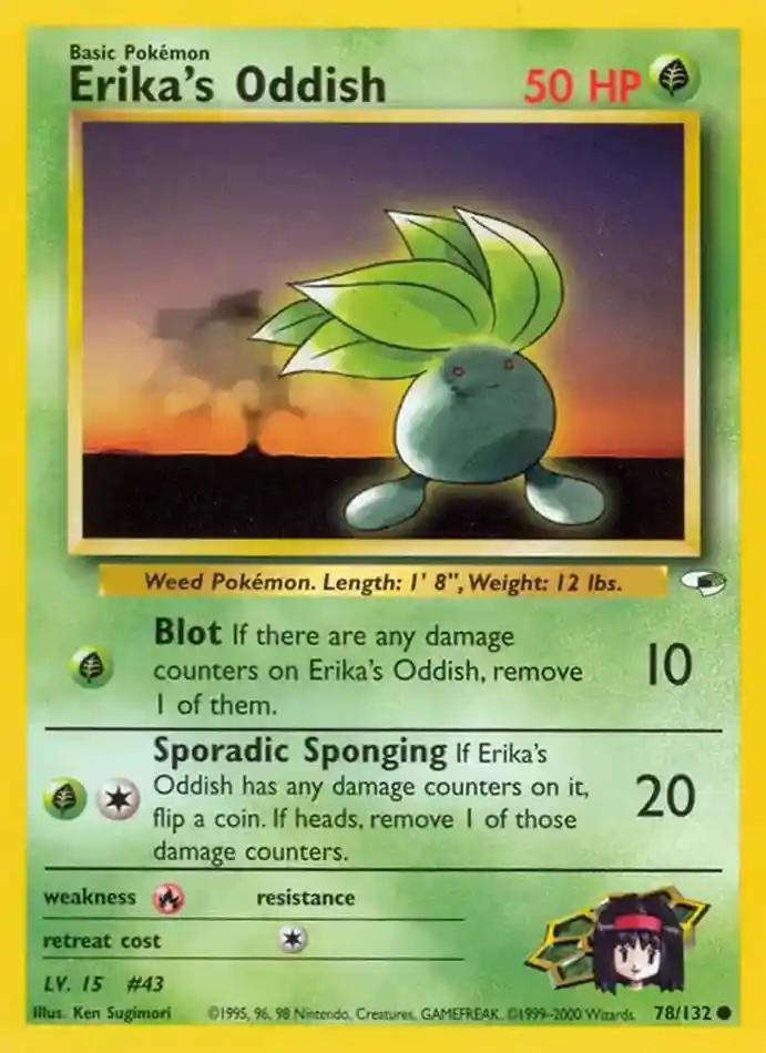 erika-s-oddish-common-gym-heroes-078-132-pokemon-karti.webp Erika's Oddish - Common - Gym Heroes - 078/132 - Pokemon Kartı - Görsel 1