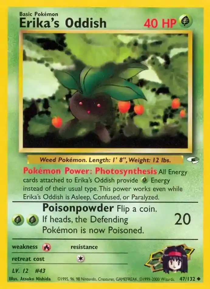 erika-s-oddish-uncommon-gym-heroes-047-132-pokemon-karti.webp Erika's Oddish - Uncommon - Gym Heroes - 047/132 - Pokemon Kartı - Görsel 1