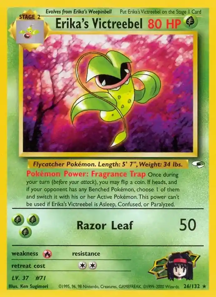 erika-s-victreebel-rare-holo-gym-heroes-026-132-pokemon-karti.webp Erika's Victreebel - Rare Holo - Gym Heroes - 026/132 - Pokemon Kartı - Görsel 1