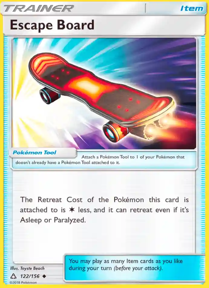 escape-board-uncommon-ultra-prism-122-156-trainer-karti.webp Escape Board - Reverse Holo Uncommon - Ultra Prism - 122/156 - Trainer Kartı - Görsel 1