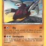 Excadrill - Reverse Holo Rare - Emerging Powers - 057/98 - Pokemon Kartı