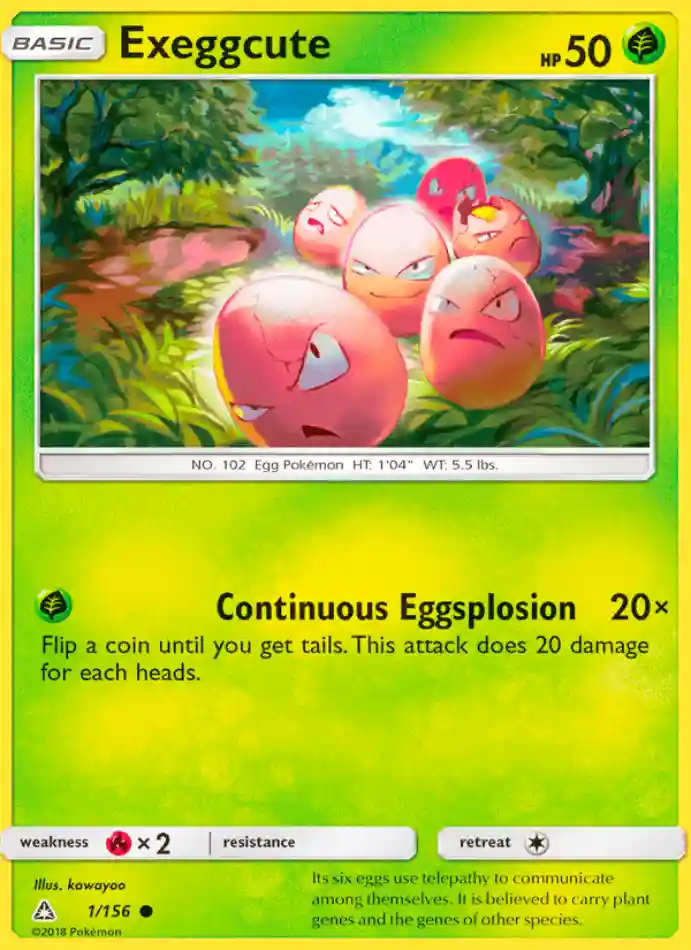 exeggcute-common-ultra-prism-001-156-pokemon-karti.webp Exeggcute - Common - Ultra Prism - 001/156 - Pokemon Kartı - Görsel 1