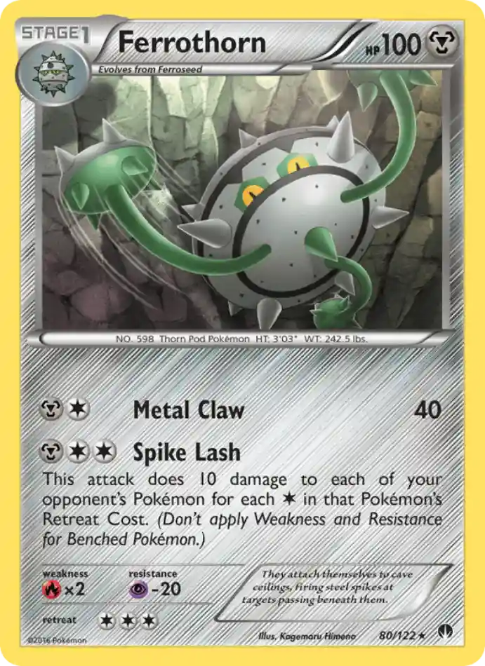 ferrothorn-rare-breakpoint-080-122-pokemon-karti.webp Ferrothorn - Reverse Holo Rare - BREAKpoint - 080/122 - Pokemon Kartı - Görsel 1