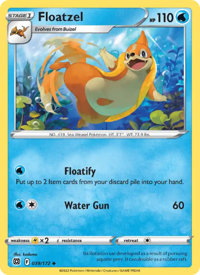 floatzel-uncommon-brilliant-stars-039-172-pokemon-karti.webp Floatzel - Uncommon - Brilliant Stars - 039/172 - Pokemon Kartı - Görsel 1