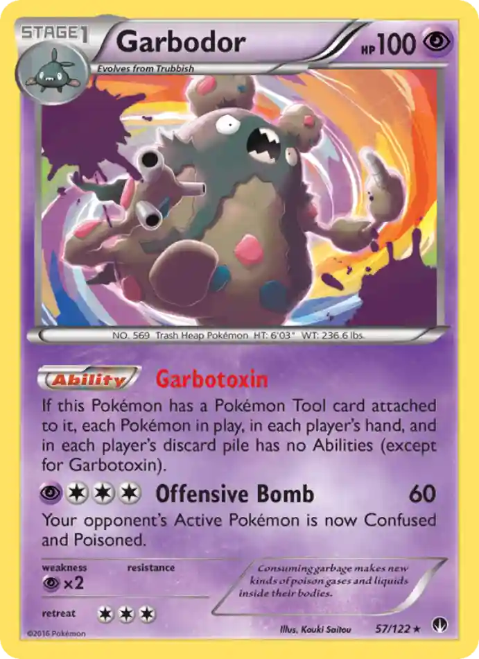 garbodor-rare-breakpoint-057-122-pokemon-karti.webp Garbodor - Holo Rare - BREAKpoint - 057/122 - Pokemon Kartı - Görsel 1
