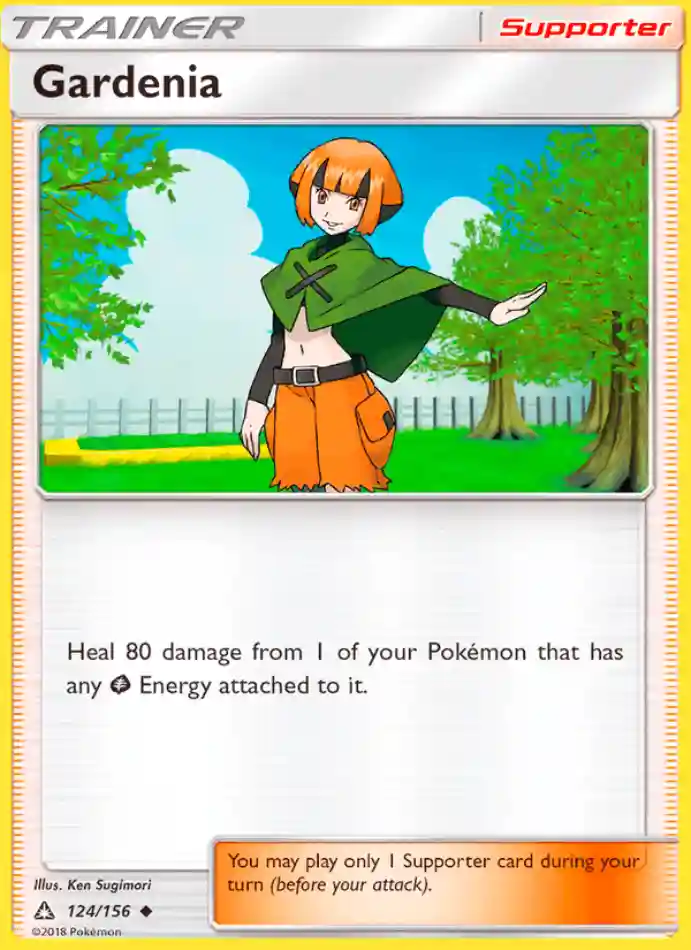 gardenia-uncommon-ultra-prism-124-156-trainer-karti.webp Gardenia - Reverse Holo Uncommon - Ultra Prism - 124/156 - Trainer Kartı - Görsel 1