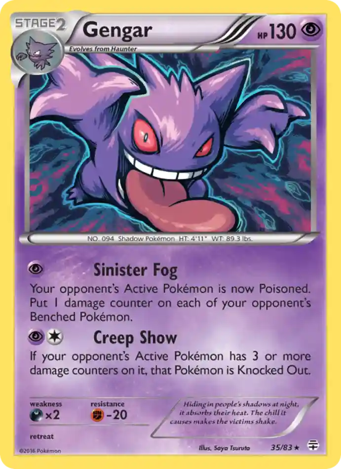 gengar-rare-generations-035-83-pokemon-karti.webp Gengar - Holo Rare - Generations - 035/83 - Pokemon Kartı - Görsel 1