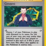 Giovanni - Rare - Gym Challenge - 104/132 - Trainer Kartı