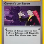 Giovanni's Last Resort - Rare - Gym Challenge - 105/132 - Trainer Kartı