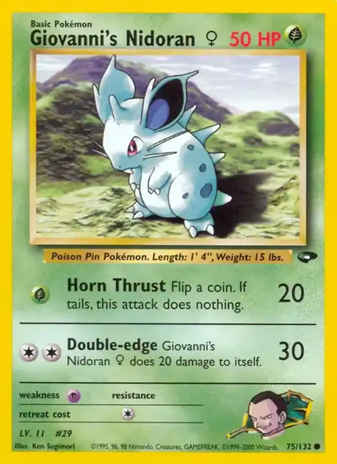 giovanni-s-nidoran-common-gym-challenge-075-132-pokemon-karti.webp Giovanni's Nidoran♀ - Common - Gym Challenge - 075/132 - Pokemon Kartı - Görsel 1