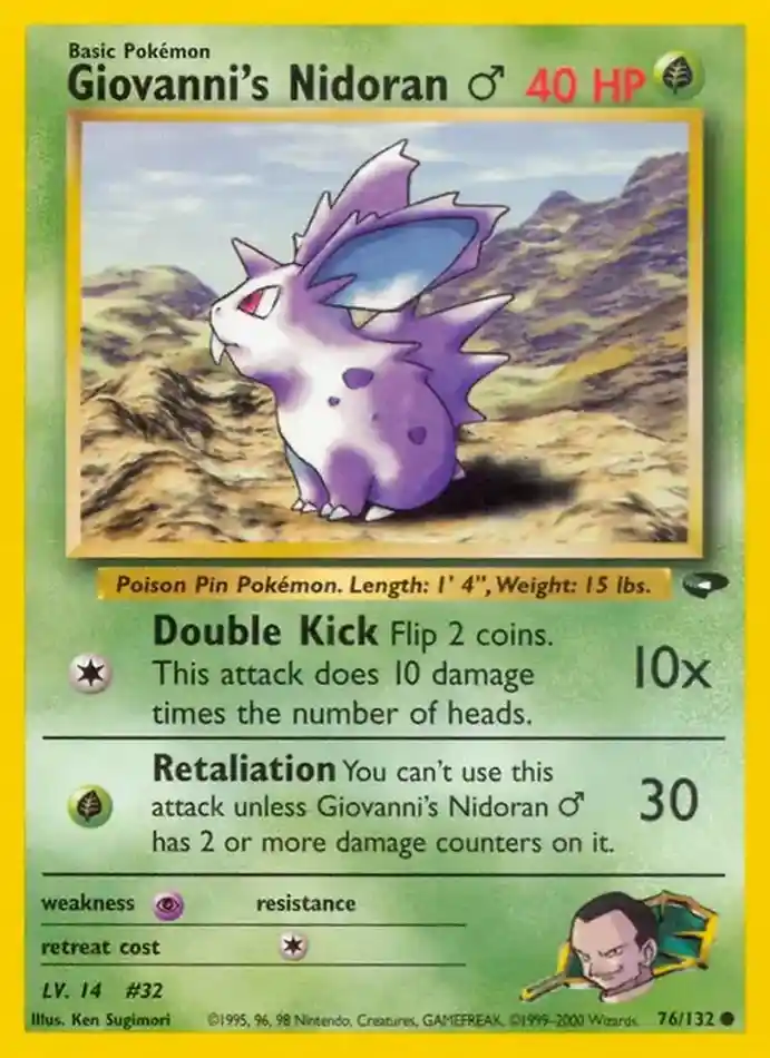 giovanni-s-nidoran-common-gym-challenge-076-132-pokemon-karti.webp Giovanni's Nidoran♂ - Common - Gym Challenge - 076/132 - Pokemon Kartı - Görsel 1