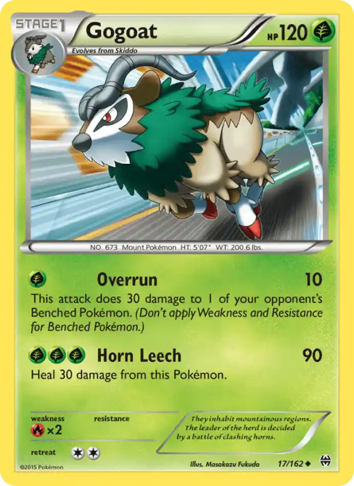 gogoat-uncommon-breakthrough-017-162-pokemon-karti.webp Gogoat - Uncommon - BREAKthrough - 017/162 - Pokemon Kartı - Görsel 1