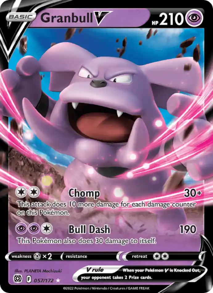 granbull-v-holo-rare-v-brilliant-stars-057-172-pokemon-karti.webp Granbull V - Holo Rare V - Brilliant Stars - 057/172 - Pokemon Kartı - Görsel 1