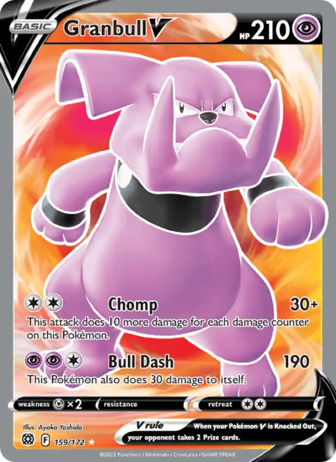 granbull-v-ultra-rare-brilliant-stars-159-172-pokemon-karti.webp Granbull V - Ultra Rare - Brilliant Stars - 159/172 - Pokemon Kartı - Görsel 1