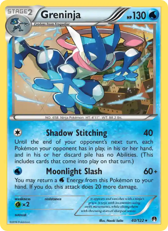 greninja-rare-breakpoint-040-122-pokemon-karti.webp Greninja - Reverse Holo Rare - BREAKpoint - 040/122 - Pokemon Kartı - Görsel 1