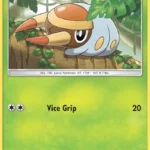 Grubbin - Reverse Holo Common - Sun & Moon - 013/149 - Pokemon Kartı