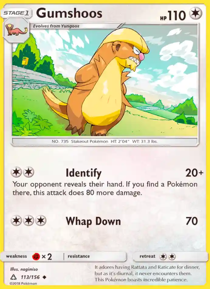 gumshoos-uncommon-ultra-prism-113-156-pokemon-karti.webp Gumshoos - Uncommon - Ultra Prism - 113/156 - Pokemon Kartı - Görsel 1