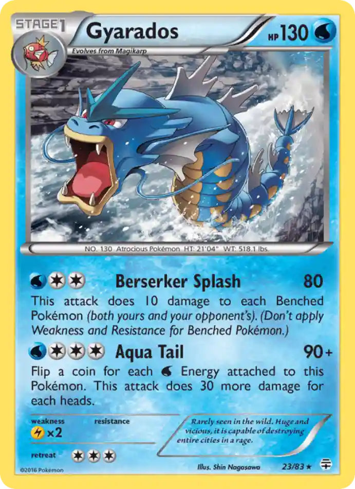 gyarados-rare-generations-023-83-pokemon-karti.webp Gyarados - Reverse Holo Rare - Generations - 023/83 - Pokemon Kartı - Görsel 1