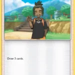 Hau - Reverse Holo Uncommon - Sun & Moon - 120/149 - Trainer Kartı