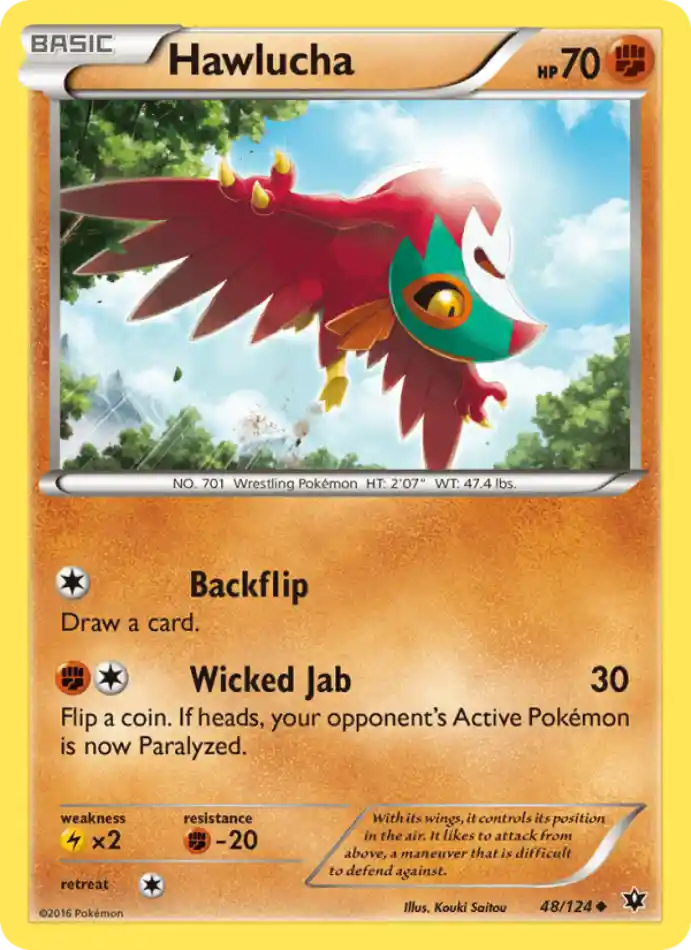 hawlucha-uncommon-fates-collide-048-124-pokemon-karti.webp Hawlucha - Reverse Holo Uncommon - Fates Collide - 048/124 - Pokemon Kartı - Görsel 1