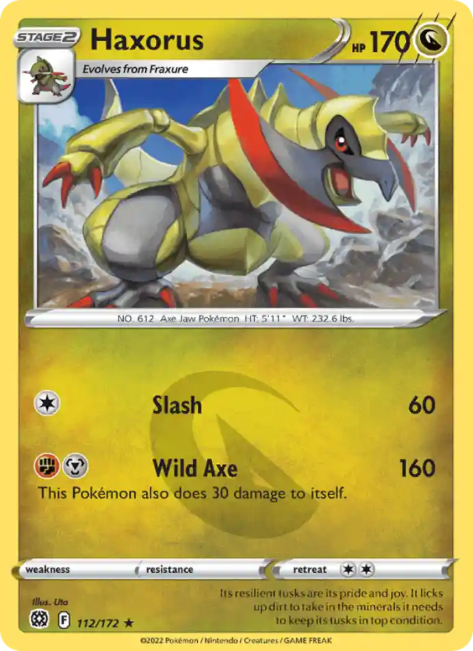 haxorus-rare-brilliant-stars-112-172-pokemon-karti.webp Haxorus - Reverse Holo Rare - Brilliant Stars - 112/172 - Pokemon Kartı - Görsel 1