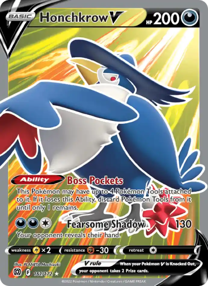 honchkrow-v-ultra-rare-brilliant-stars-161-172-pokemon-karti.webp Honchkrow V - Ultra Rare - Brilliant Stars - 161/172 - Pokemon Kartı - Görsel 1