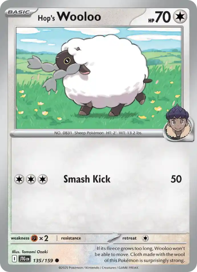 hop-s-wooloo-common-journey-together-135-159-pokemon-karti.webp Hop's Wooloo - Reverse Holo Common - Journey Together - 135/159 - Pokemon Kartı - Görsel 1