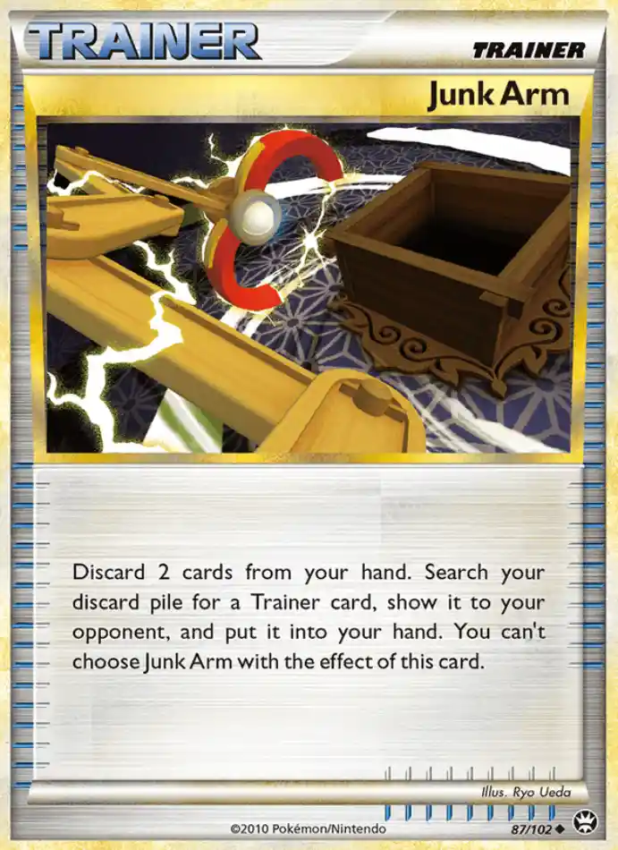 junk-arm-uncommon-triumphant-087-102-trainer-karti.webp Junk Arm - Reverse Holo Uncommon - Triumphant - 087/102 - Trainer Kartı - Görsel 1