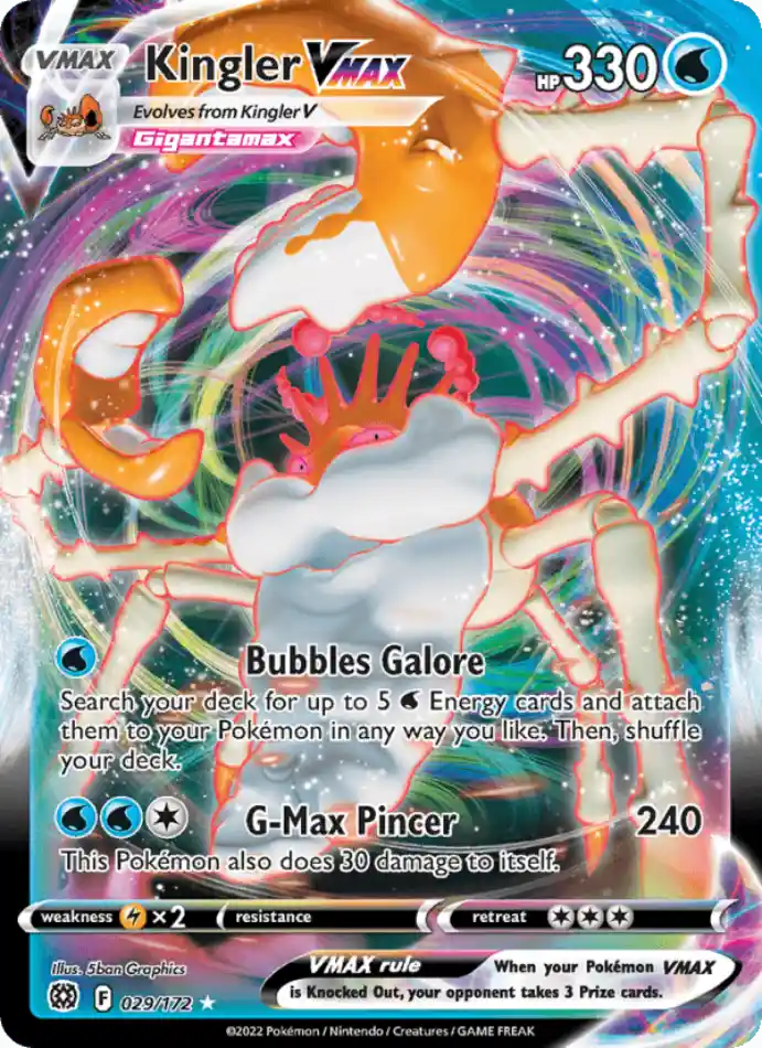 kingler-vmax-holo-rare-vmax-brilliant-stars-029-172-pokemon-karti.webp Kingler VMAX - Holo Rare Vmax - Brilliant Stars - 029/172 - Pokemon Kartı - Görsel 1