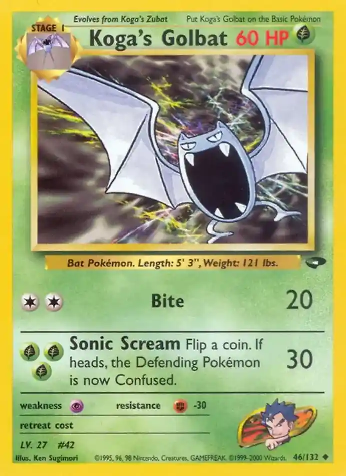 koga-s-golbat-uncommon-gym-challenge-046-132-pokemon-karti.webp Koga's Golbat - Uncommon - Gym Challenge - 046/132 - Pokemon Kartı - Görsel 1