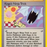 Koga's Ninja Trick - Uncommon - Gym Challenge - 115/132 - Trainer Kartı
