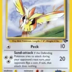 Koga's Pidgey - Common - Gym Challenge - 080/132 - Pokemon Kartı