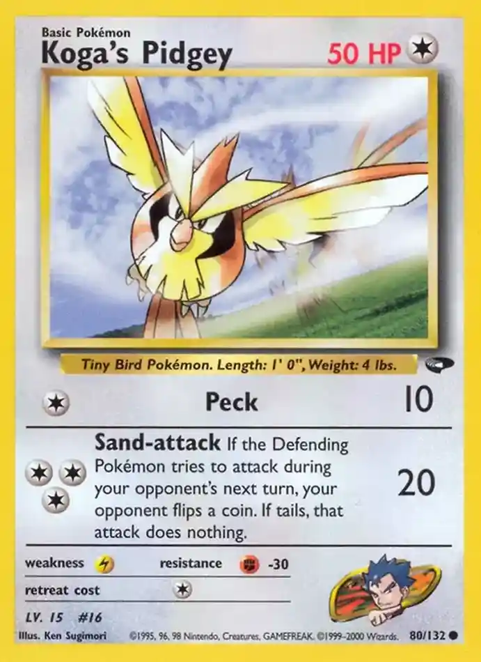 koga-s-pidgey-common-gym-challenge-080-132-pokemon-karti.webp Koga's Pidgey - Common - Gym Challenge - 080/132 - Pokemon Kartı - Görsel 1